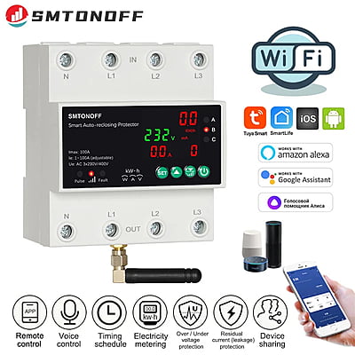 Wifi Power Meter-Tuya. For Commercial use- 3phase