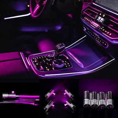 ZY Car Ambient Light 6M Interior Decorative light App Control For Dashboard Console Doors Interior Light