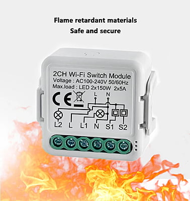 Tuya One way ON/OFF Relay Module Switch-AC Tuya One way ON/OFF Relay Module Switch-AC
