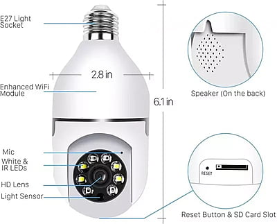 Tuya Indoor Bulb Camera 2 MP Tuya Indoor Bulb Camera 2 MP