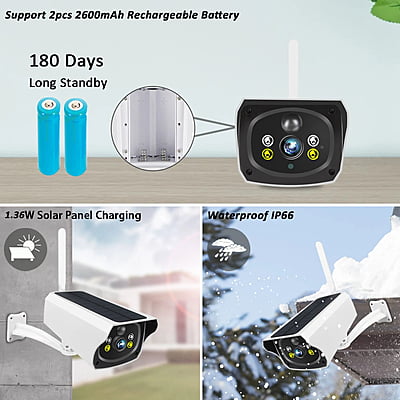 Tuya Solar Wifi Outdoor camera with Panel Tuya Solar Wifi Outdoor camera with Panel