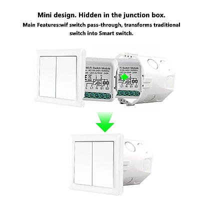 Tuya One way ON/OFF Relay Module Switch-AC Tuya One way ON/OFF Relay Module Switch-AC