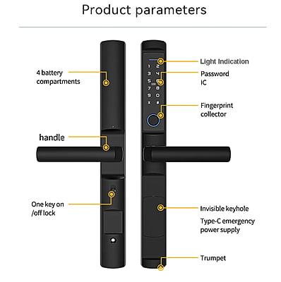 Smart Door Lock for Metal/Burglar bars Smart Door Lock for Metal/Burglar bars