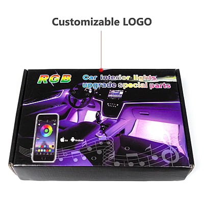 ZY Car Ambient Light 6M Interior Decorative light App Control For Dashboard Console Doors Interior Light